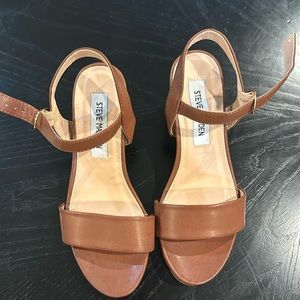Wedge heel sandal. Worn just around house- new condition